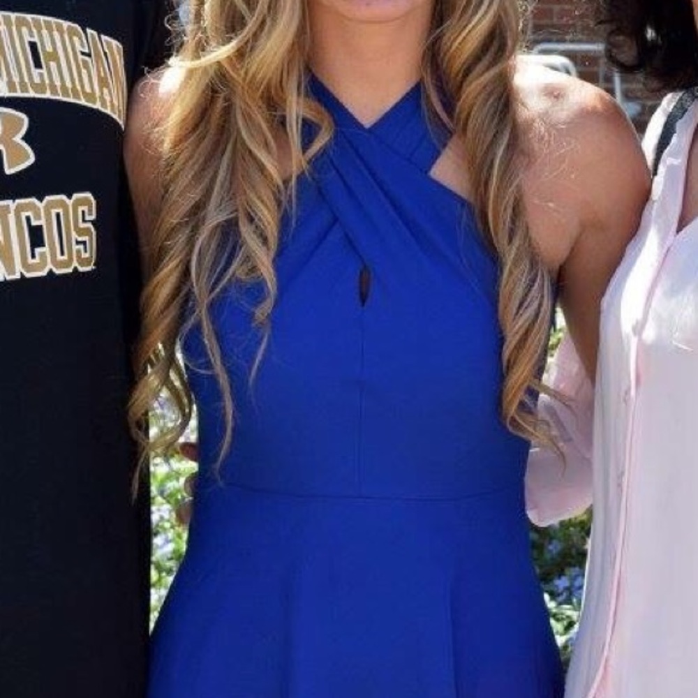 Express blue dress